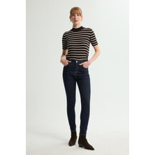 Love My Body Dar Paça Denim Pantolon Lacivert 153L9724000