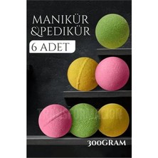MiraLive Manikür Pedikür Topu Manikür Bombası 6 Adet 300 Gram