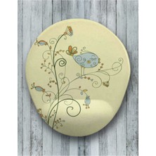 Mavi Kuş Oval Bilek Destekli Mouse Pad
