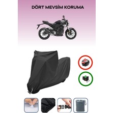 Breen Honda Cb 250 R Için Kilit Uyumlu Siyah Motosiklet Branda, Güvenli, Su Geçirmez