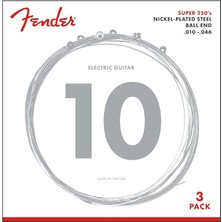 Misda Store Çamurluk Süper 250 Dize Seti - 250R 3 Kümeler (010/046) Paketi - Nikel Kaplama Çelik - Top Uçlar, 0730250310