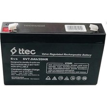 Misda Store 6V 7AH Bakımsız Kuru Akü