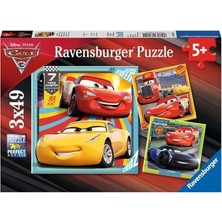 Misda Store Puzzle 3X49 Parça Walt Disney Cars 3 Renkli 6+