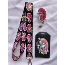 Hediyebum Renkli Böbrek Askı Kidney , Yoyo ve Kartlık Set