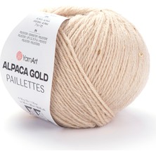 Yarnart Alpaca Gold Paillettes 50GR 180MT El Örgü Ipliği