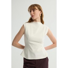 Love My Body Kolsuz Bluz Kemik 115L9752000