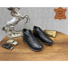 Ayakcity Erkek Hakiki Deri Içi Yünlü Kışlık Yarım Bot - Siyah - 40