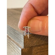 Aida Jewelss 925 Ayar Gümüş Sallantılı Piercing Gümüş Piercing
