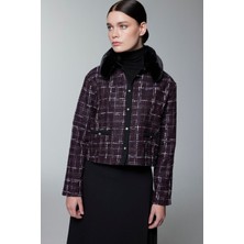 Zühre Kürk Yaka Düğme Detaylı  Ikili Takım