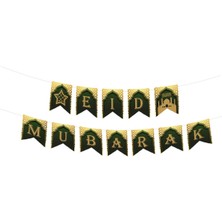 Party Country Ramazan Harf Afiş -Eid Mubarek- Boy: 270 Cmharf Boyu: 9 cm x 15 cm