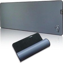 Moon Gray 80X30CM Hybrid Yüzey - 4mm Kalınlık - Özel Yüzey Altı Dikiş - Kaydırmaz Zemin Xl Premium Mousepad