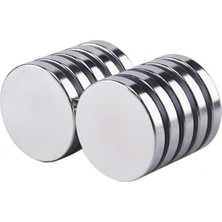 Magnet 2 Adet Neodyum Mıknatıs, Çap 30MM x Kalınlık 5mm Yuvarlak Süper Güçlü Magnet