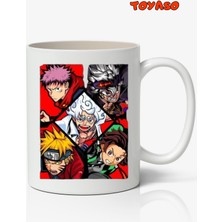 Toyaso Jujutsu Kaisen Demon Slayer Anime Temalı Kupa Bardak - Sevgiliye Arkadaşa Hediye