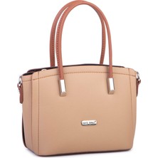 Nas Bag Kadın Mini El ve Çapraz Çanta Kum  Taba