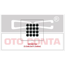 Oto Conta CONTA40108726 - Subap Lastiği Clıo Iıı-Twıngo-Modus 05=>logan Sandero 12=> 1.2 16V (D4F) (5.5X8.3X11.5X8MM) (16 Adet)