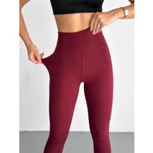 Tayt / Yüksek Bel Toparlayıcılı Tayt - Dokulu