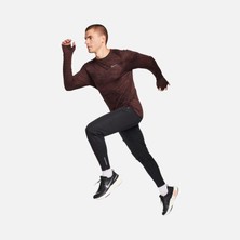 Nike Therma-Fit Adv Erkek Kahverengi Koşu Uzun Kollu Üst -Yün Içeriğe Sahip Sıcak Tutar - (FB8538-227)