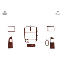 Mars Cockpit Design Kia Bongo Konsol-Torpido Kaplama 2009 7 Parça Maun
