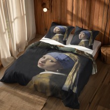 The Lucid Lab Inci Küpeli Kız & Venüs'ün Doğuşu Çift Taraflı Nevresim Takımı - 200 cm x 220 cm