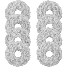 Yenibağ Dreame L10S Ultra, X40 Ultra Complete, L10 Prime, L20 Ultra, L10S Pro Ultra, L10S Plus, L10S Pro Robot Elektrikli Süpürge Için 8 Adet Silme Bezi, Mikrofiber Silme Pedi Aksesuar Seti