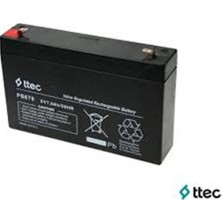 Ttec 6V 12AH Akü 6V 12 Ah Akü 6V 12 Ah Oyuncak Araba Aküsü 6VOLT 12AMPER Akü  Kuru Tip Bakımsız  Akü
