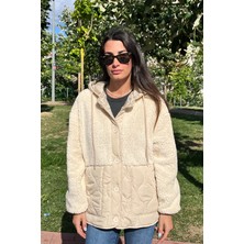 Love The Wind Peluşlu Bol Kesim Mont