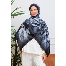 Eyşan İpek Floral Suluboya Desenli Dijital Soft Şal