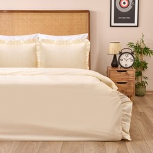 Matmel Soft Fırfırlı Çift Kişilik Nevresim Takımı - Bej