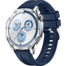 Sneezy Huawei Watch Gt5 46MM Ile Uyumlu Spor Silikon Metal Tokalı Soft Saat Kordonu