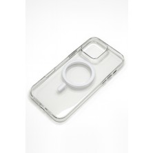 iPhone 16 Pro Magsafe Destekli Renkli Şeffaf Tam Koruma Kılıf - Premium Elegance
