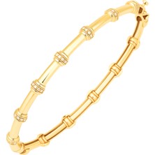 Hakan Mücevherat Kemik Model 14 Ayar Altın Kelepçe