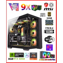 Zeiron Gta-Vı Goat X5050 ♞ Ryzen 7 5700X 32GB Ram 1tb M.2 Nvme SSD 8gb Gddr7 RTX5050 Ekran Kartı Premium Masaüstü Bilgisayar