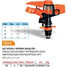 Sayım Açı Ayarlı Sprink Fıskiye Başlığı