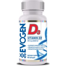 Evogen Vitamin D3 5000 Iu 60 Softgels