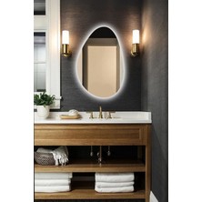 Faw Decor Premium Asimetrik LED Dekoratif Ayna - Banyo Aynası - Dresuar Aynası – Zarif Duvar Aynası