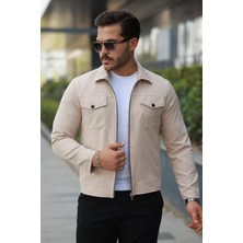 Classics Men Slim Fit Erkek Fermuarlı Mevsimlik Ceket - 7423