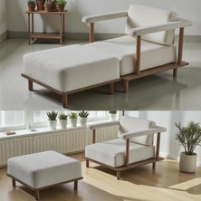 Eymense Pia Tekli Koltuk + Puf