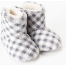 Pufien Çocuk ve Bebek Panduf, Kışlık Peluş Bot, Yumuşak, Sıcak Tutan, Kaymaz Tabanlı Ev Içi Patik, Ev Botu