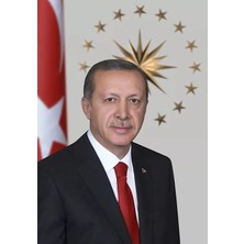 BAYRAKAL Cumhurbaşkanı Posteri Raşel Kumaş, Recep Tayyip Erdoğan Posteri