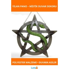 Letsii Mistik Duvara Asmalı Polyester Yılan Pano