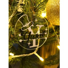 Hediyelik Pleksi Yılbaşı Ağaç Hatıra Süs Pleksi anahtarlık Hatıra Anı ilk Yıl