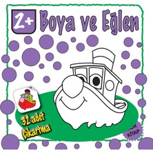 Parıltı Yayınları Boya ve Eğlen Mor Kitap