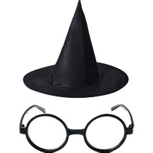 MCM Group Harry Potter Büyücü Şapkası ve Harry Potter Büyücü Gözlüğü Siyah Renk - Lisinya