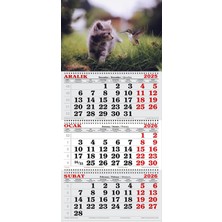 GENC DIJITAL BASKI  2026 Yılı Gemici Takvimi-Kedi ve Kuş