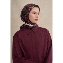Carell Etnic Bordo Mulbary Ipek Eşarp