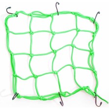 - Bisiklet - Atv - Scooter Kask Filesi – 6 Kanca | Yeşil | 1 Metre Esneyebilir Eşya Taşıma Filesi