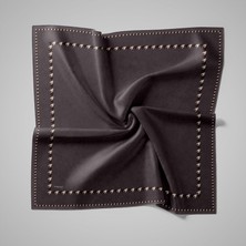 Piramit Naturel Eşarp | Kaz Ayağı Çerçeve