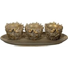 Hanlar Home Kuşlu Tabaklı Mumluk