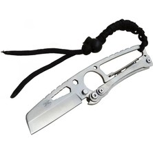 Bilfold Gear Hit Cutter TX01 Outdoor Kamp Bıçağı Metal 19 cm - Ipli Sap, Kılıflı