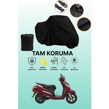 Dokaca Siyah Honda Activa 125 Uyumlu Motor Branda, Koruyucu Örtü, Motosiklet Brandası